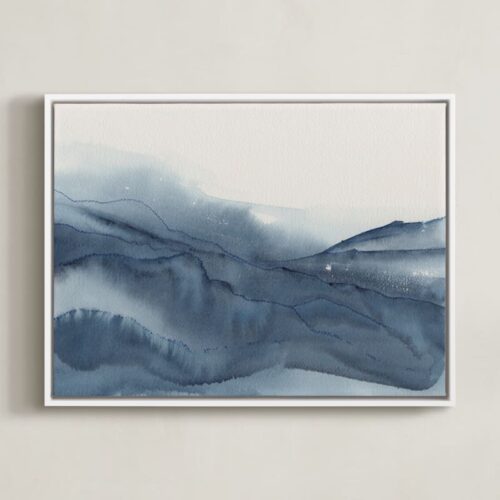 Atmospheric Blue Art by Isabel Aguilar - Isolda