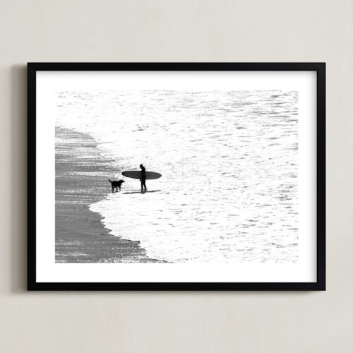 Beach Dog Art by Leslie Le Coq