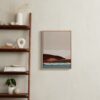 Burgundy Seascape Diptych 1 Art by Caryn Owen