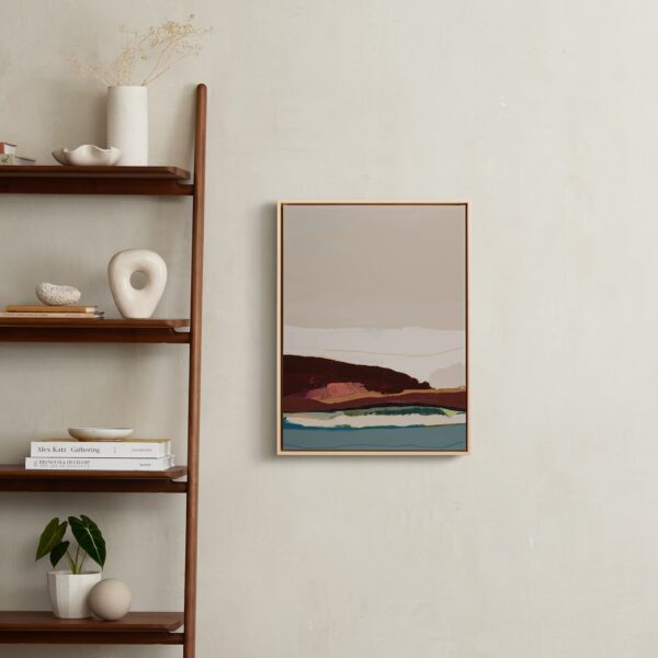 Burgundy Seascape Diptych 1 Art by Caryn Owen Burgundy Seascape Diptych 1 Art by Caryn Owen