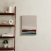Burgundy Seascape Diptych 2 Art by Caryn Owen