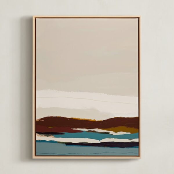 Burgundy Seascape Diptych 2 Art by Caryn Owen Burgundy Seascape Diptych 2 Art by Caryn Owen