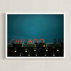 Chicago Sky Art by E Melko