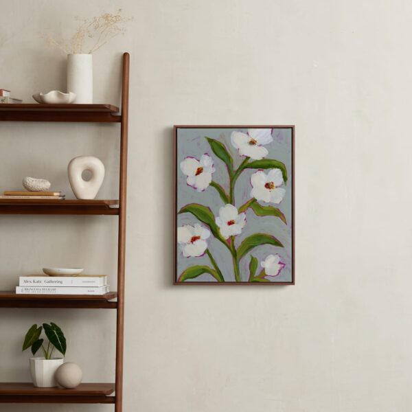Floral Abstract in Icy Blue Art by Katie Mulder Floral Abstract in Icy Blue Art by Katie Mulder