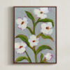 Floral Abstract in Icy Blue Art by Katie Mulder