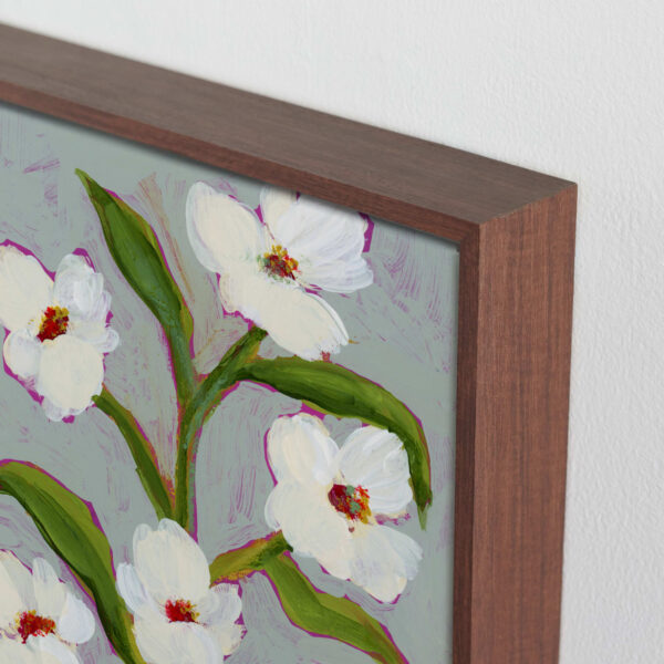 Floral Abstract in Icy Blue Art by Katie Mulder Floral Abstract in Icy Blue Art by Katie Mulder