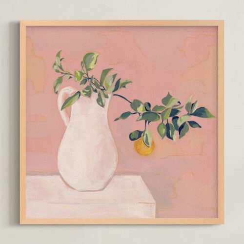 Orange Branch Art by Carolyn Hunt