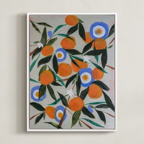 Orange Tree Art by Rachel Roe
