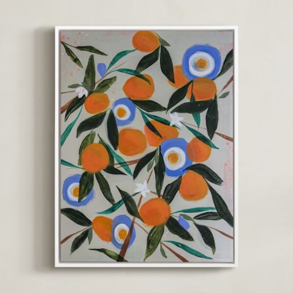Orange Tree Art by Rachel Roe