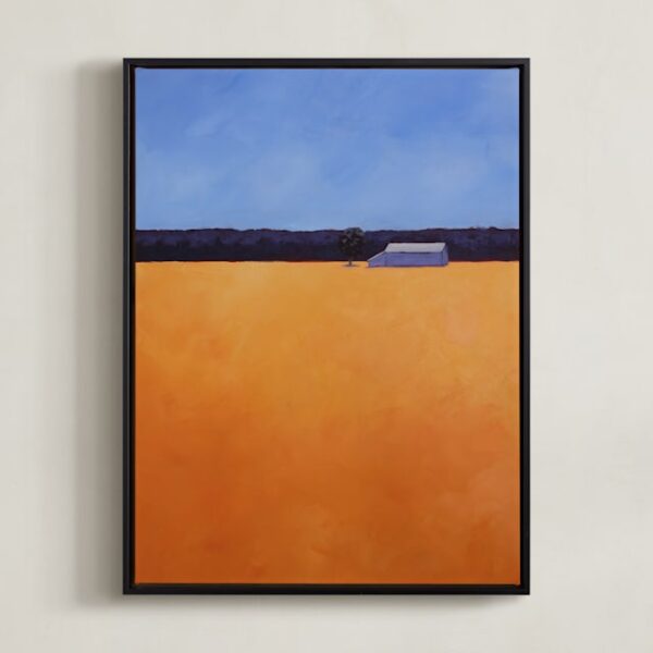 Orange Wheat Art by Carol C. Young
