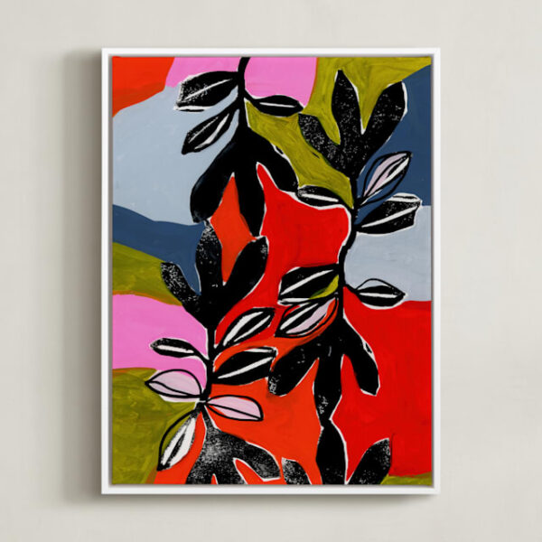 Stained Glass and Ivy Art by Deborah Velasquez