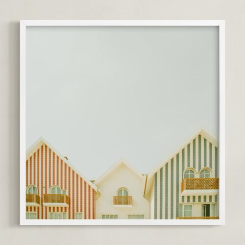 Striped houses Art by Lena Erysheva