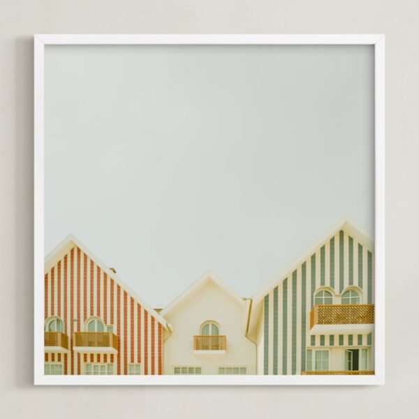 Striped houses Art by Lena Erysheva Striped houses Art by Lena Erysheva