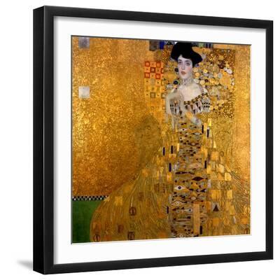 Adele Bloch-Bauer I, 1907 - Black Framed Art Print Wall Art, 16x16