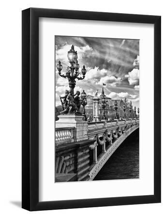 Alexander III Bridge - Paris - France - Black Framed Art Print Wall Art, 8x12
