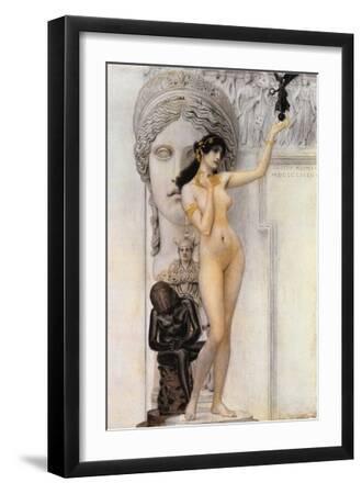 Allegory of Sculpture - Black Framed Art Print Wall Art, 12x18