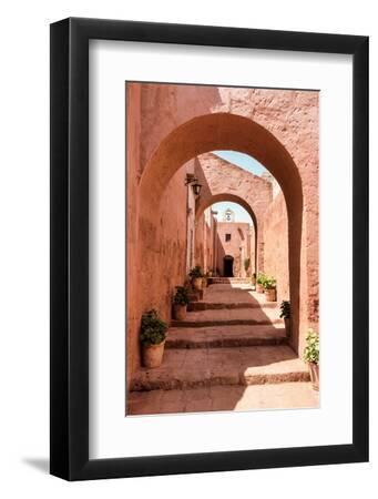 Colors of Peru - Architectural Terracotta - Black Framed Art Print Wall Art, 8x12 Colors of Peru - Architectural Terracotta - Black Framed Art Print Wall Art, 8x12