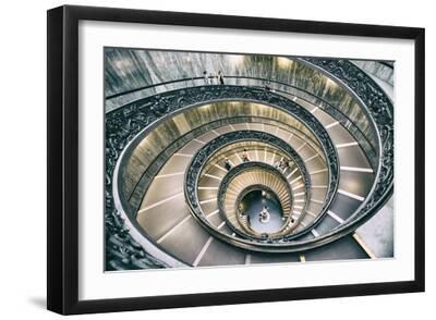 Dolce Vita Rome Collection - Spiral Staircase III - Black Framed Art Print Wall Art, 18x12 Dolce Vita Rome Collection - Spiral Staircase III - Black Framed Art Print Wall Art, 18x12