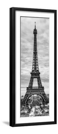 Eiffel Tower, Paris, France - Black and White Photography - Black Framed Art Print Wall Art, 8x24 Eiffel Tower, Paris, France - Black and White Photography - Black Framed Art Print Wall Art, 8x24