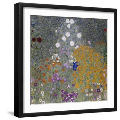 Flower Garden, 1905-07 - Black Framed Art Print Wall Art, 16x16