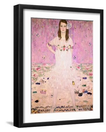 Girl in White - Black Framed Art Print Wall Art, 12x16