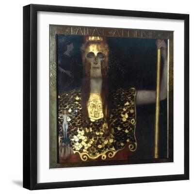 Klimt: Pallas Athena, 1898 - Black Framed Art Print Wall Art, 16x16 Klimt: Pallas Athena, 1898 - Black Framed Art Print Wall Art, 16x16