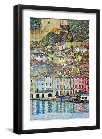 Malcena At The Gardasee - Black Framed Art Print Wall Art, 12x18 Malcena At The Gardasee - Black Framed Art Print Wall Art, 12x18