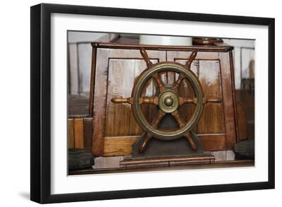 Maritime Manoeuvres - Wheel - Black Framed Art Print Wall Art, 18x12