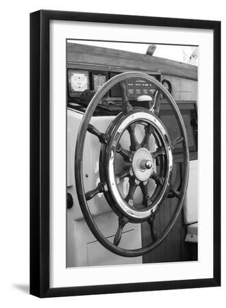 Nautical Quest - Helm - Black Framed Art Print Wall Art, 12x18