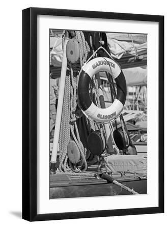 Nautical Quest - Lifebuoy - Black Framed Art Print Wall Art, 12x18