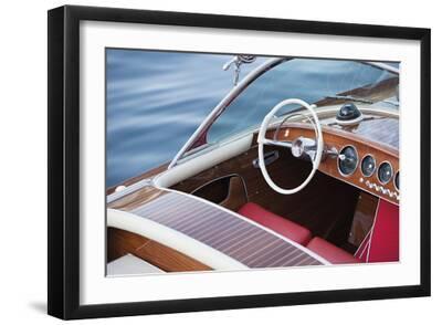 Outboard Oasis - Steer - Black Framed Art Print Wall Art, 18x12 Outboard Oasis - Steer - Black Framed Art Print Wall Art, 18x12