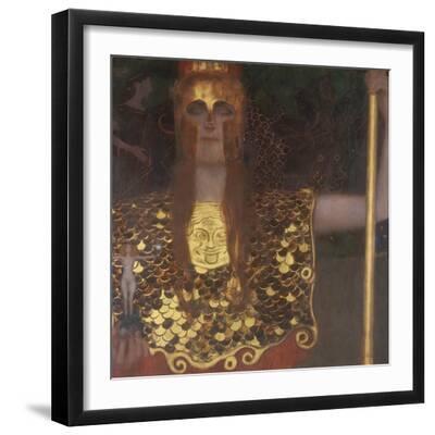 Pallas Athena, 1898 - Black Framed Art Print Wall Art, 16x16 Pallas Athena, 1898 - Black Framed Art Print Wall Art, 16x16