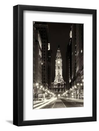 Philadelphia City - Black Framed Art Print Wall Art, 8x12 Philadelphia City - Black Framed Art Print Wall Art, 8x12
