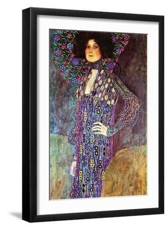 Portrait of Emily Fidge - Black Framed Art Print Wall Art, 12x18