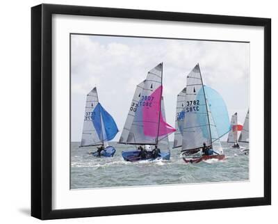 Racing Crew - Black Framed Art Print Wall Art, 16x12