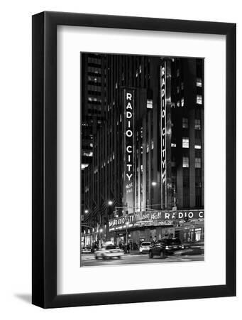 Radio City Music Hall - Manhattan - New York City - United States - Black Framed Art Print Wall Art, 8x12