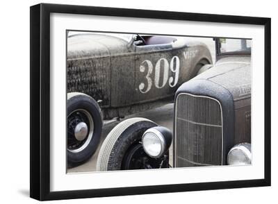 Retro Racing - Grille - Black Framed Art Print Wall Art, 18x12