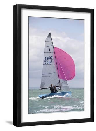 Sailing Sea - Black Framed Art Print Wall Art, 12x18