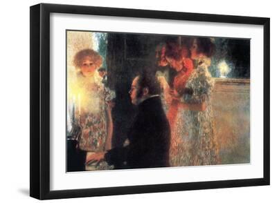 Schubert At The Piano - Black Framed Art Print Wall Art, 18x12 Schubert At The Piano - Black Framed Art Print Wall Art, 18x12