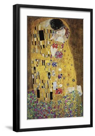 The Kiss - Black Framed Art Print Wall Art, 17x26 The Kiss - Black Framed Art Print Wall Art, 17x26
