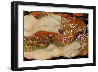Water Serpents II, (Friends) 1904-07 - Black Framed Art Print Wall Art, 18x12 Water Serpents II, (Friends) 1904-07 - Black Framed Art Print Wall Art, 18x12