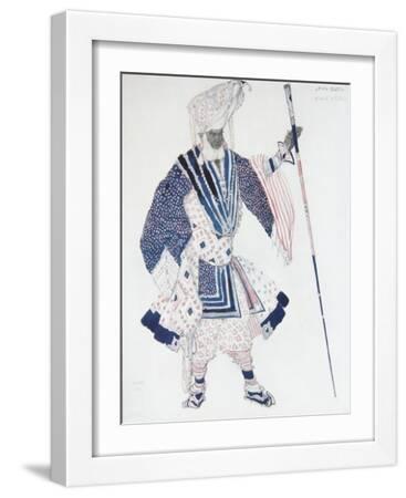 Costume Design for the Ballet Blue God, 1912 - White Framed Art Print Wall Art, 12x16