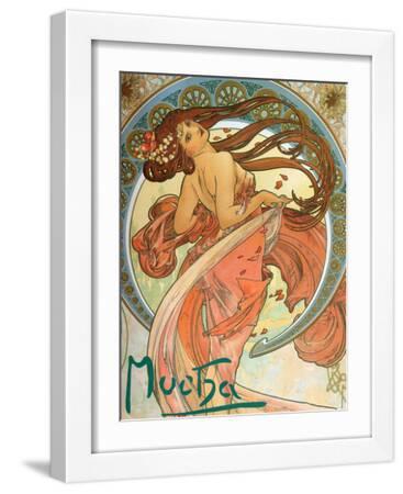 Dance (From the Series the Art), 1898 - White Framed Art Print Wall Art, 12x16