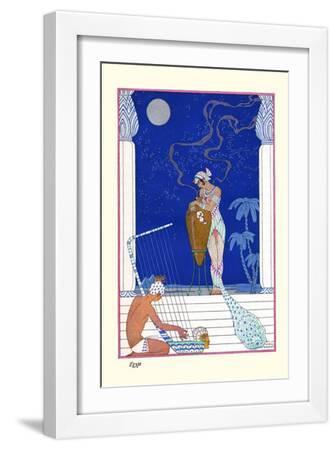 Egypt - White Framed Art Print Wall Art, 12x18