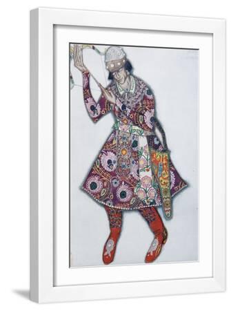 Ivan Tsarevich, Costume Design for the Ballet the Firebird, 1910 - White Framed Art Print Wall Art, 12x18