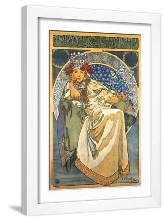 Princess Hyacinth - White Framed Art Print Wall Art, 12x18