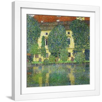 Schloss Kammer Am Attersee III (Wasserschloss), 1910 - White Framed Art Print Wall Art, 16x16