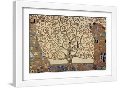 The Tree of Life - Stoclet F - White Framed Art Print Wall Art, 18x12